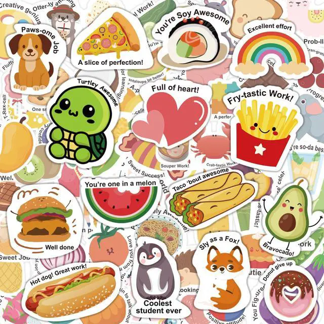 Main image of Back to School Supplies - 120 PCS Teacher Motivational Stickers for Kids Students | Teacher Must Haves Supplies Stuff Essentials Gifts for Classroom Decor,Inspirational Positive Reward Stickers