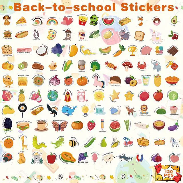 Alt view image 3 of 7 - Back to School Supplies - 120 PCS Teacher Motivational Stickers for Kids Students | Teacher Must Haves Supplies Stuff Essentials Gifts for Classroom Decor,Inspirational Positive Reward Stickers