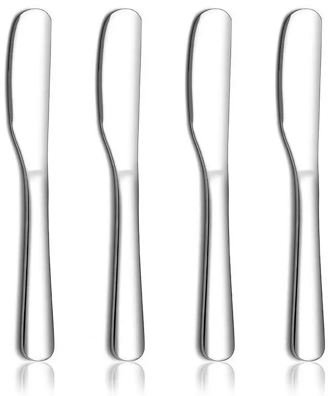 Main image of Stainless Steel Butter Knife, Butter Spreader, Butter Knives, Butter Spreader Knife for Kitchen Restaurant Party, Kitchen Gadgets, Set of 4
