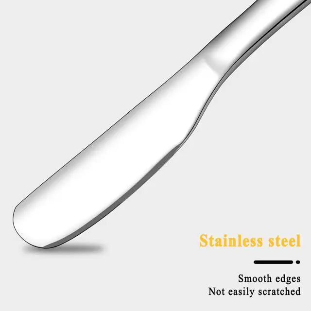 Alt view image 3 of 7 - Stainless Steel Butter Knife, Butter Spreader, Butter Knives, Butter Spreader Knife for Kitchen Restaurant Party, Kitchen Gadgets, Set of 4
