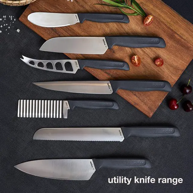 Alt view image 7 of 7 - Sandwich Knife & Condiment Spreader - Sandwich Spreader for Butter, Cream Cheese, & Jellies - Ergonomic Stainless Steel Spreading - Butter Spread for Bagels & Toast - Gray 4.7"