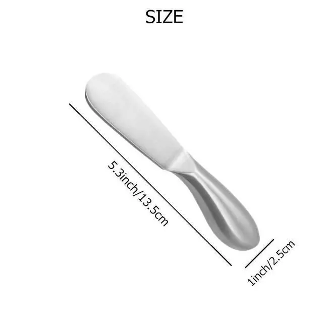 Alt view image 2 of 7 - 4 Pcs Stainless Steel Cheese and Butter Spreader Knives Set | Charcuterie Utensils for Cheese, Cold Butter, Jam, Pastry Making