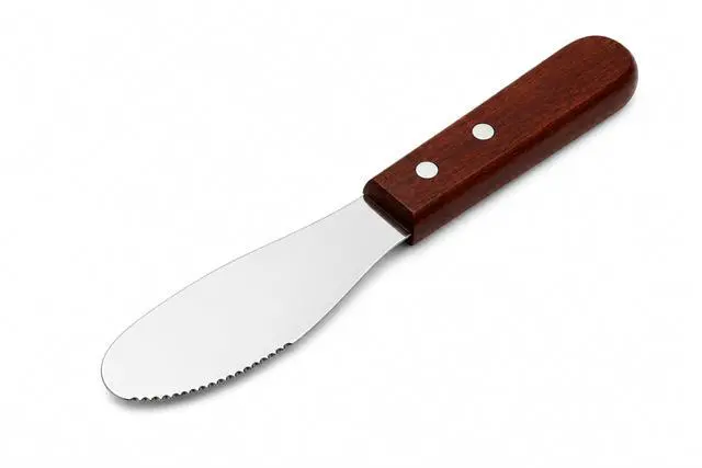 Alt view image 3 of 4 - Wide Stainless Steel Spreader Kitchen Knives for Sandwiches Butter Cheese