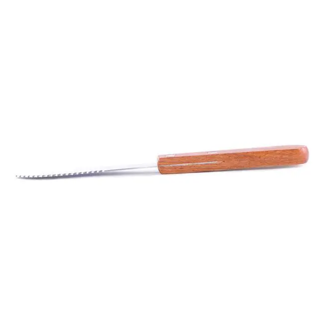 Alt view image 3 of 4 - 8" Stainless Steel Straight Edge Butter Cheese Cream Sandwich Condiment Spreader Knives with Wood Handle for Kitchen Tools, Cooking Utensil, Event Guest Serving (4 Pack)