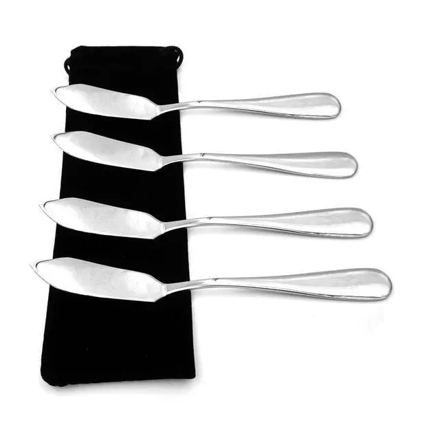 Alt view image 3 of 6 - Stainless Steel Butter Knife, Set of 4, Butter Spreader, Breakfast Spreads,Cheese and Condiments