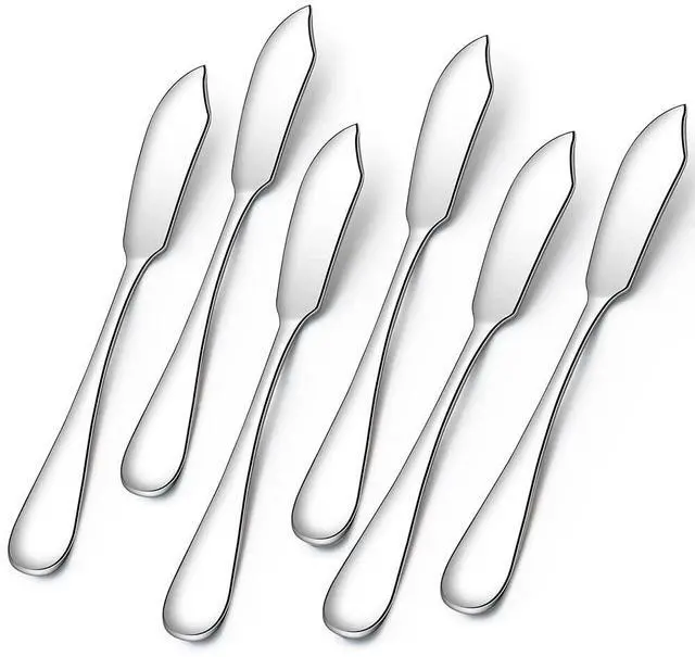 Main image of Butter Knife,Cute Mini 5.91In Stainless Steel Cheese Knife,Packs of 6 | Butter Spreader Knife Set for Cold Butter, Cream Cheese, Jam,Dishwasher Safe