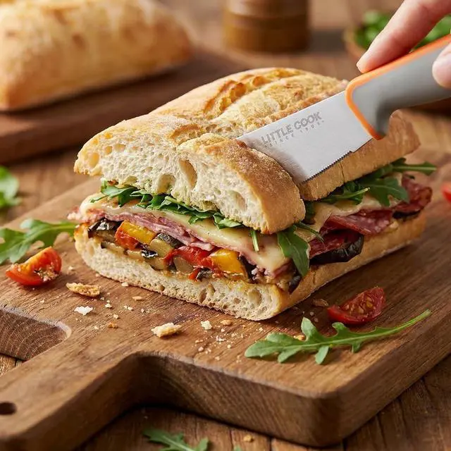 Alt view image 5 of 7 - Butter Knife Spreader, Little Cook 4.7 Inch Sandwich Butter Spreader Knife, Stainless Steel Spreaders for Food with Serrated Edge , Great for Butter, Cheese, Peanut, Sandwhich, Jam, Dishwasher Safe