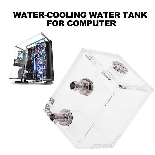 Alt view image 5 of 7 - 200ml Transparent Acrylic Water Cooling,Acrylic Computer CoolingTank,5mm Ultra-Quiet Faster Heat Dissipation Water Cooling Radiator,DIY Customization Cooled