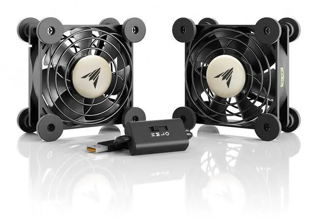 Main image of MULTIFAN S5, Quiet Dual 80mm USB Fan | UL-Certified, for Receiver DVR, PlayStation, Xbox, Computer, Cabinet Cooling