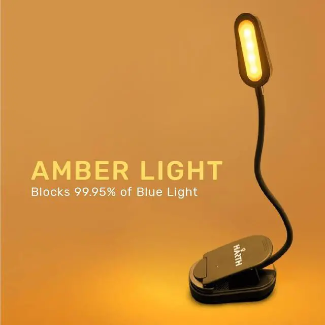 Alt view image 3 of 7 - Clip on Book Lights for Reading at Night I 1200 mAh Rechargeable Reading Lights for Books in Bed I Led Clip Lights Book Lovers Gifts I Clip on Lamp Book Reading Light for Bed I Reading Lamps for Bed