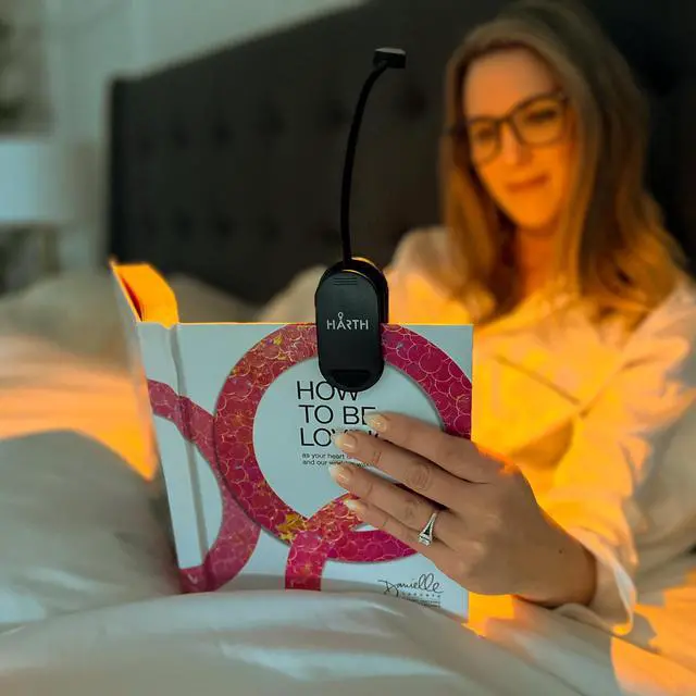Alt view image 2 of 7 - Clip on Book Lights for Reading at Night I 1200 mAh Rechargeable Reading Lights for Books in Bed I Led Clip Lights Book Lovers Gifts I Clip on Lamp Book Reading Light for Bed I Reading Lamps for Bed