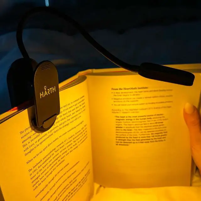 Alt view image 4 of 7 - Clip on Book Lights for Reading at Night I 1200 mAh Rechargeable Reading Lights for Books in Bed I Led Clip Lights Book Lovers Gifts I Clip on Lamp Book Reading Light for Bed I Reading Lamps for Bed