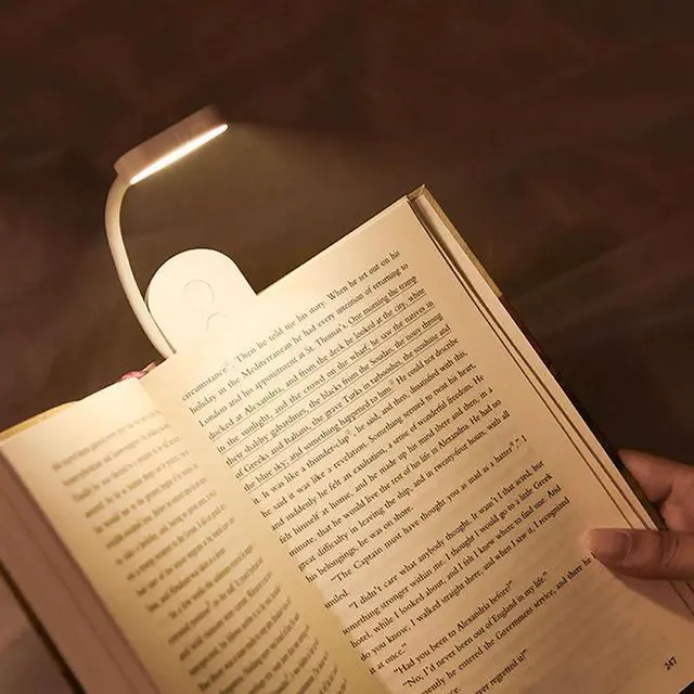 Main image of Rechargeable Book Light, Portable Reading Light,White | Eye Caring 3 Color Temps, Extremely Long Battery Life, Portable Clip-On Reading Light for Studying