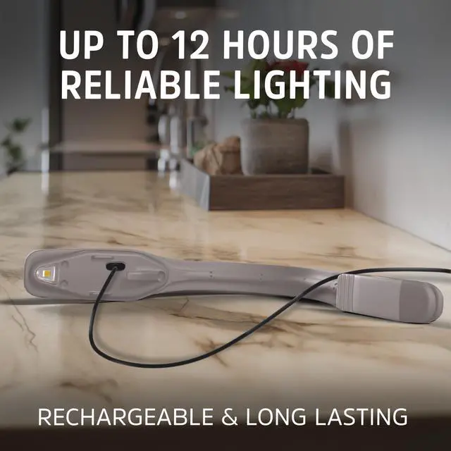 Alt view image 5 of 7 - Flex-R LED Rechargeable Book Light for Reading in Bed, Reading Light with Warm LED Color, Long-Lasting and Lightweight, Tan