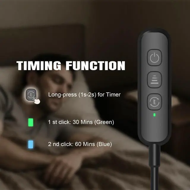 Alt view image 4 of 7 - Rechargeable 20 LED Book Light for Reading in Bed | Energy Saving with Extended 60Hrs Runtime, 15-Level Stepless Dimming, Flexible Lightweight Clip on Light for Studying, Travel, Black