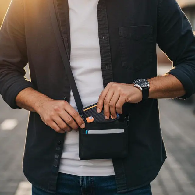 Alt view image 7 of 7 - Slim Minimalist Front Pocket RFID Blocking Leather Wallets for Men and Women - Carbon Fiber Black
