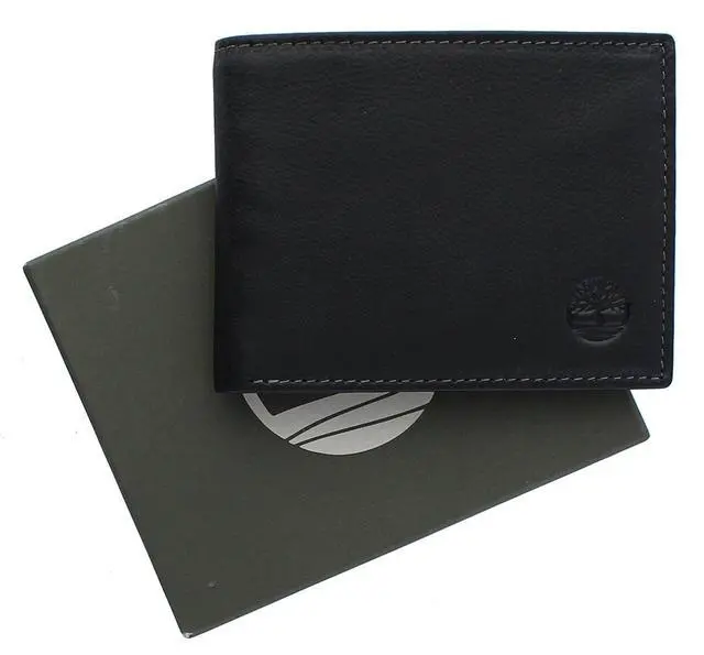 Alt view image 5 of 6 - Men's Wellington Leather Rfid Bifold Commuter Security Wallet, Black, One Size
