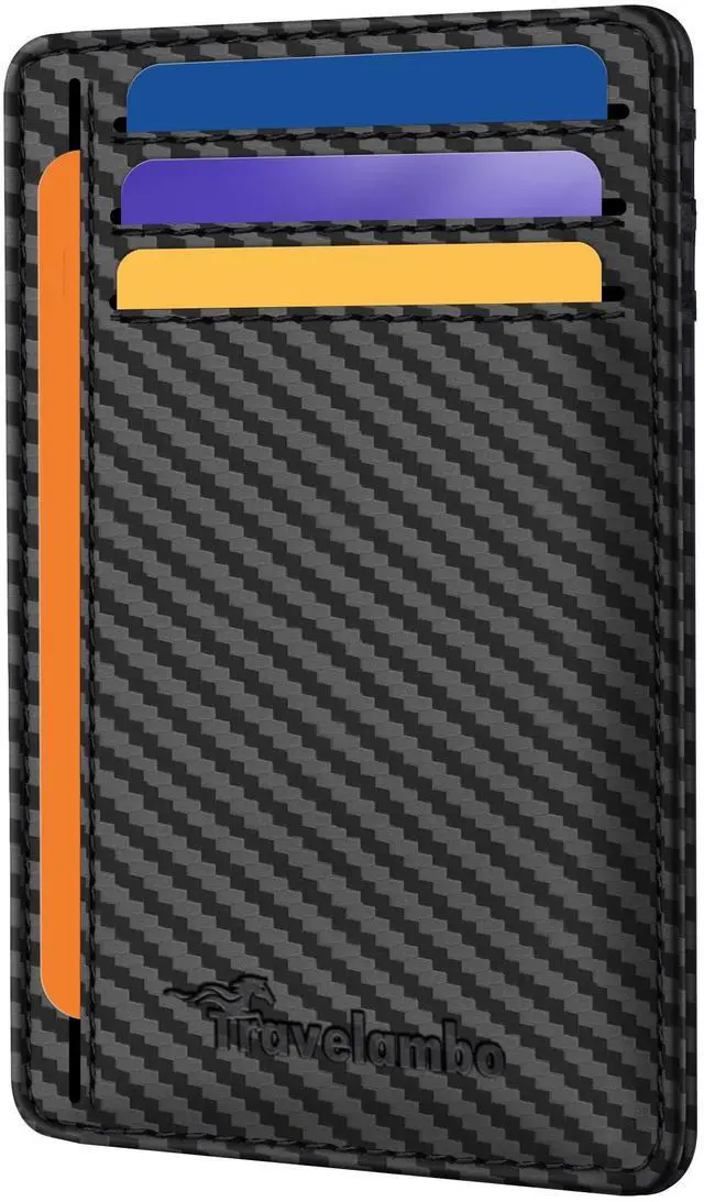 Main image of Slim Minimalist Wallet for Men, RFID Blocking Credit Card Holder, Front Pocket ID Card Case, Gifts for Men, Husband, Boyfriend, Teenage
