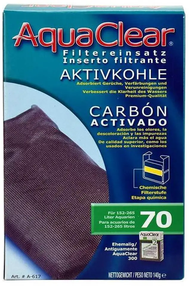 Alt view image 3 of 5 - AquaClear 70 Activated Carbon for Aquariums | Improves Water Clarity, Suitable for Freshwater or Marine Aquariums