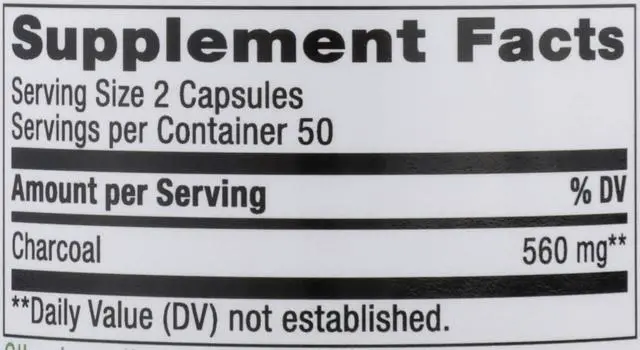 Alt view image 3 of 7 - Activated Charcoal - Charcoal Supplement that Binds Unwanted Materials & Gas* - Alternative to Powder - Gluten-Free & Dairy-Free - 100 Count