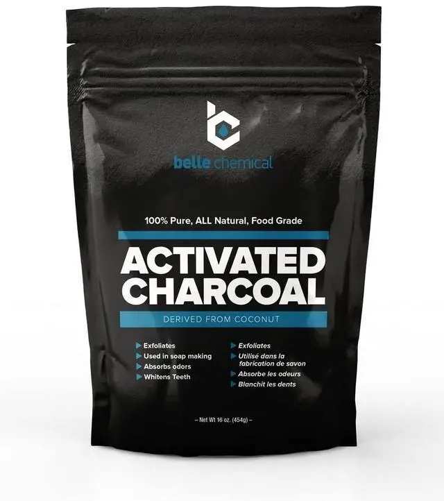 Main image of (1LB) Organic Coconut Activated Charcoal Powder - Food Grade, Kosher - Teeth Whitening, Facial Scrub, Soap Making (1 Ounce to 5 pounds (1 Pound)