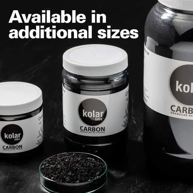 Alt view image 5 of 7 - Crystal Cal Activated Carbon Large Jar, Activated Charcoal for Aquariums and Fish Tanks