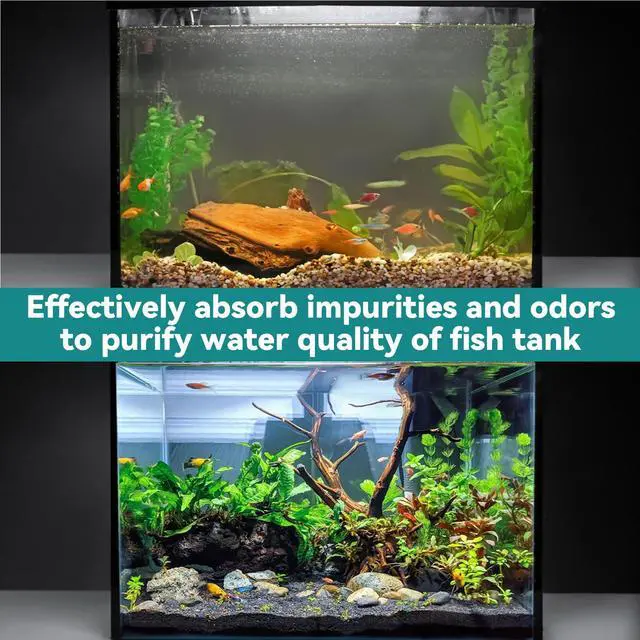 Alt view image 3 of 7 - 860g Activated Carbon Pellets - Acid Free Aquarium Charcoal Filter | Bulk Activated Charcoal Filter Media, Aquarium Carbon for Fish Tank, Pond, Waterbox Aquariums & Clear Water Filtration