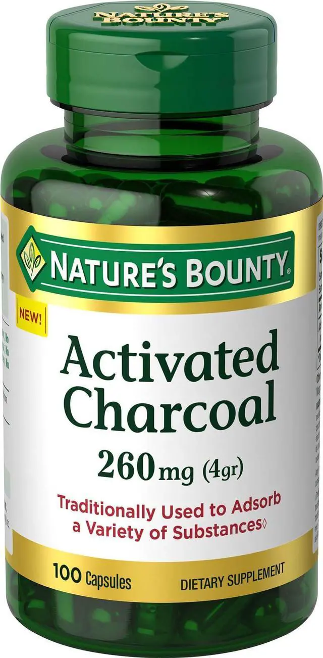 Main image of Activated Charcoal 260 mg, 100 Capsules