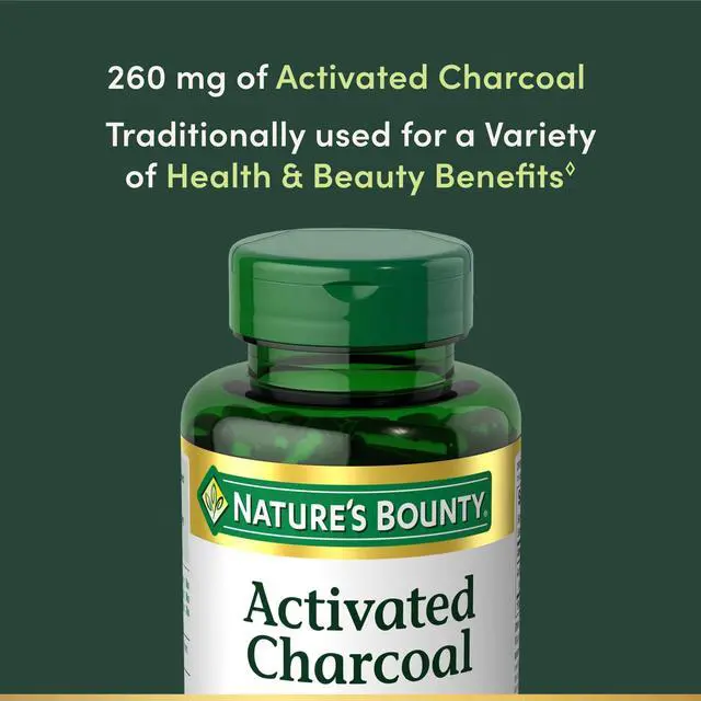Alt view image 3 of 6 - Activated Charcoal 260 mg, 100 Capsules