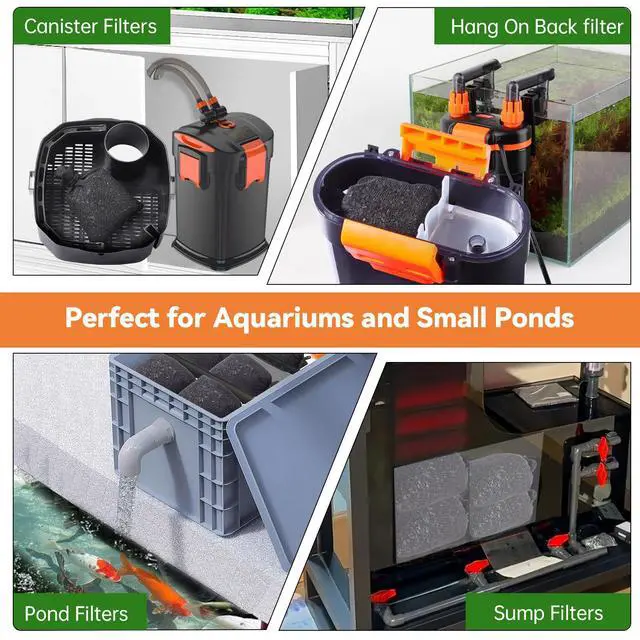 Alt view image 7 of 7 - Aquarium Activated Carbon, Premium Natural Coconut Shell Activated Charcoal for Freshwater and Saltwater, Fish Tank Filter Media, Water Purification Carbon (10.5 oz with Fine Mesh Bag)