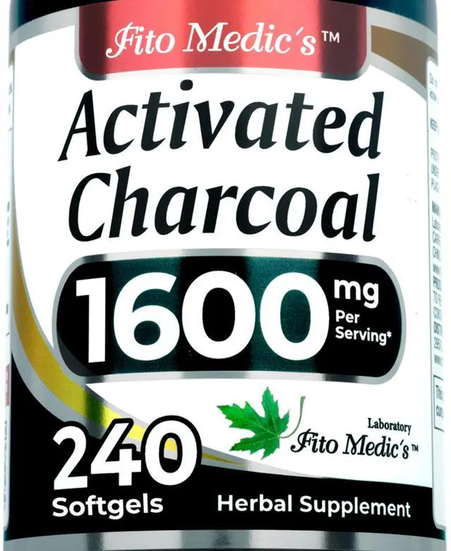Main image of Lab | Activated Charcoal | 240 caps | Activated Charcoal Pills