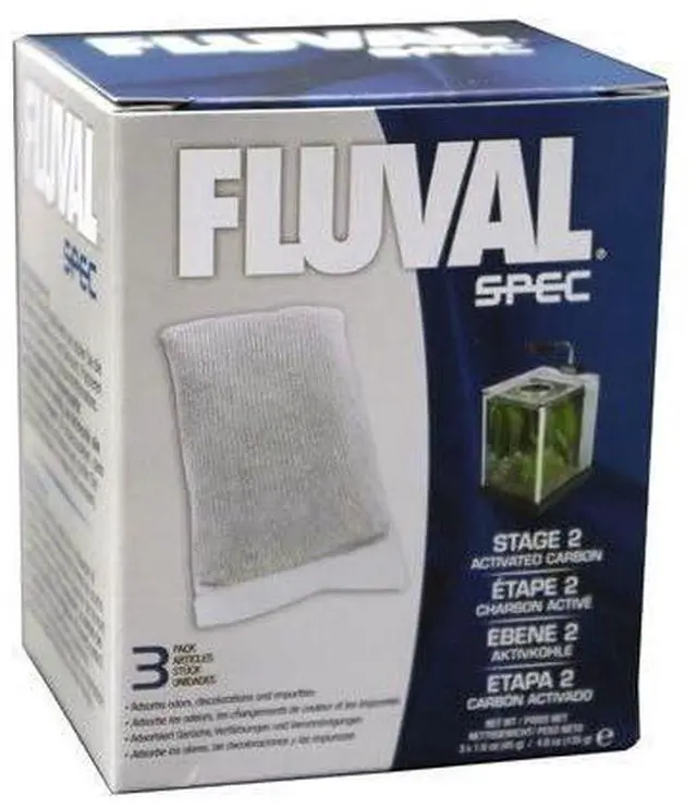 Alt view image 3 of 6 - Spec/Evo/Flex Activated Carbon, Replacement Aquarium Filter Media, 3-Pack, A1377 | Replacement Aquarium Filter Media