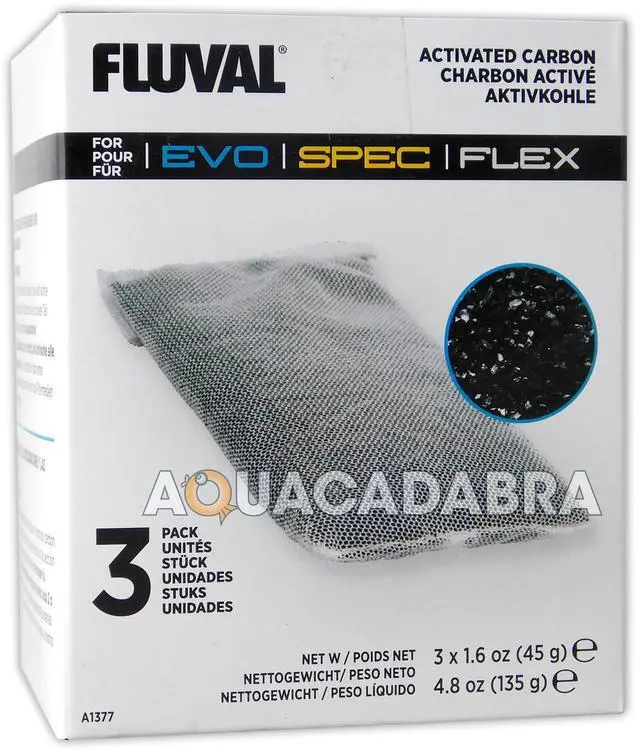 Alt view image 2 of 6 - Spec/Evo/Flex Activated Carbon, Replacement Aquarium Filter Media, 3-Pack, A1377 | Replacement Aquarium Filter Media