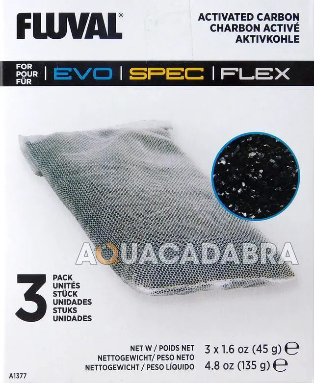 Alt view image 5 of 6 - Spec/Evo/Flex Activated Carbon, Replacement Aquarium Filter Media, 3-Pack, A1377 | Replacement Aquarium Filter Media