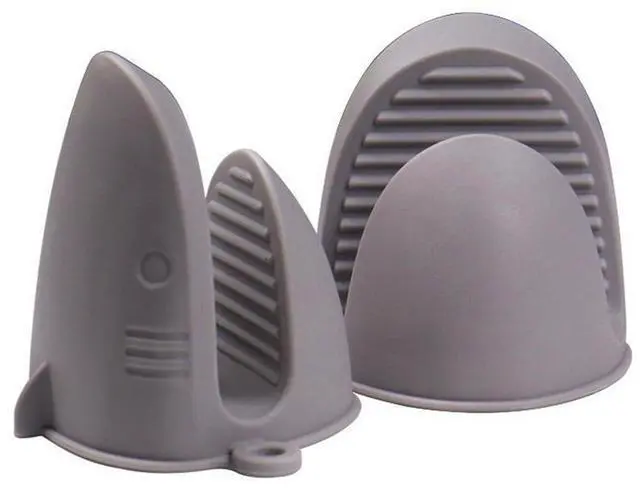 Main image of Oven MittsMini Oven Gloves Silicone Heat Resistant Cooking Pinch Mitts Potholder for Air Fryer Kitchen Cooking & Baking (Grey)