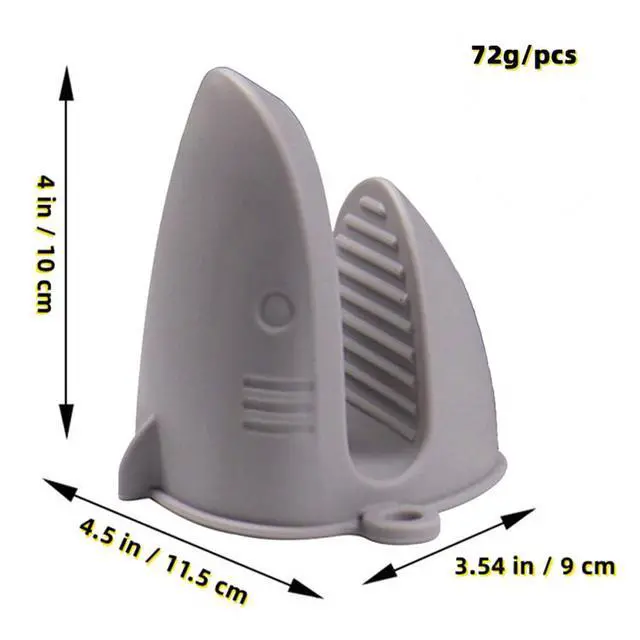 Alt view image 2 of 6 - Oven MittsMini Oven Gloves Silicone Heat Resistant Cooking Pinch Mitts Potholder for Air Fryer Kitchen Cooking & Baking (Grey)
