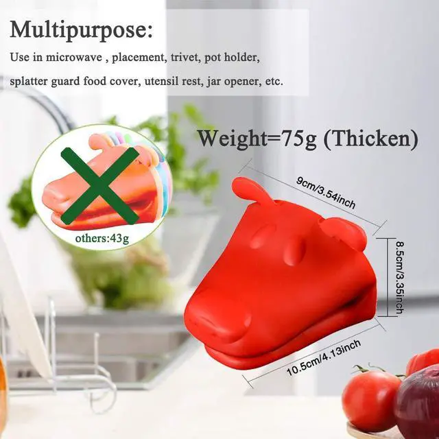 Alt view image 2 of 5 - Mini Oven Mitts Gloves-BPA Free Silicone,Heat Resistant, Cooking Pinch Mitts Potholder for Kitchen Cooking & Baking