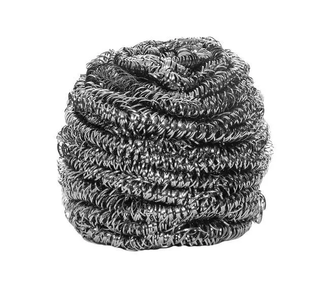 Alt view image 2 of 7 - 12 Count | Stainless Steel Scrubbers, Scrub Pads, Heavy Duty, 50 gram Weight, Individually Wrapped - 1 Pack of 12