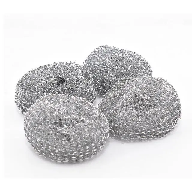 Alt view image 2 of 5 - Heavy-Duty Stainless Steel Scrubbers | Wont Rust or Splinter | Scrub Sponges for Cast Iron, Oven Racks, Grills, 4 Pack