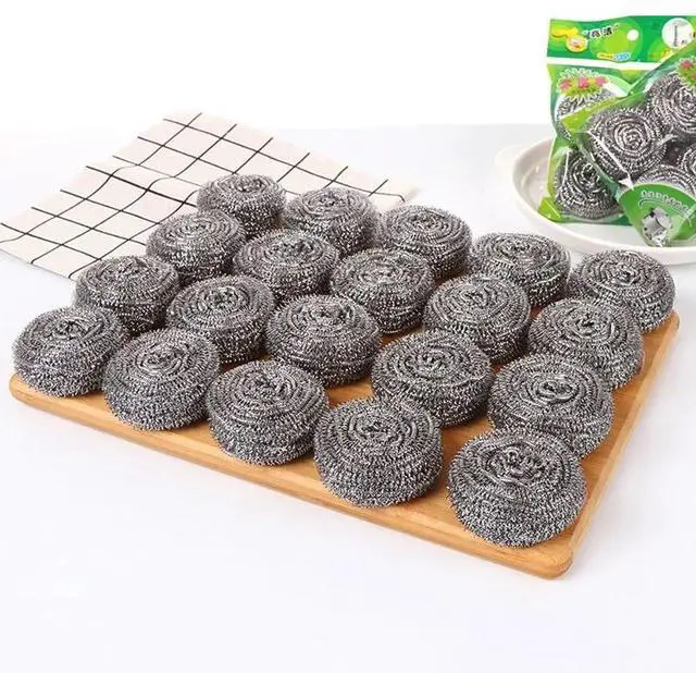 Main image of Stainless Steel Scouring Pads, 20 Pack Heavy Duty Scrubbers for Kitchen, Pots, Pans, Bathroom