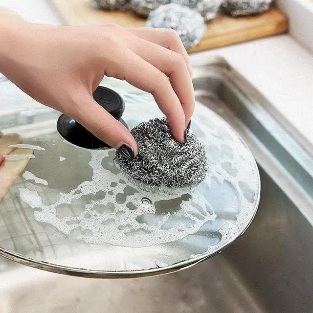 Alt view image 6 of 7 - Stainless Steel Scouring Pads, 20 Pack Heavy Duty Scrubbers for Kitchen, Pots, Pans, Bathroom