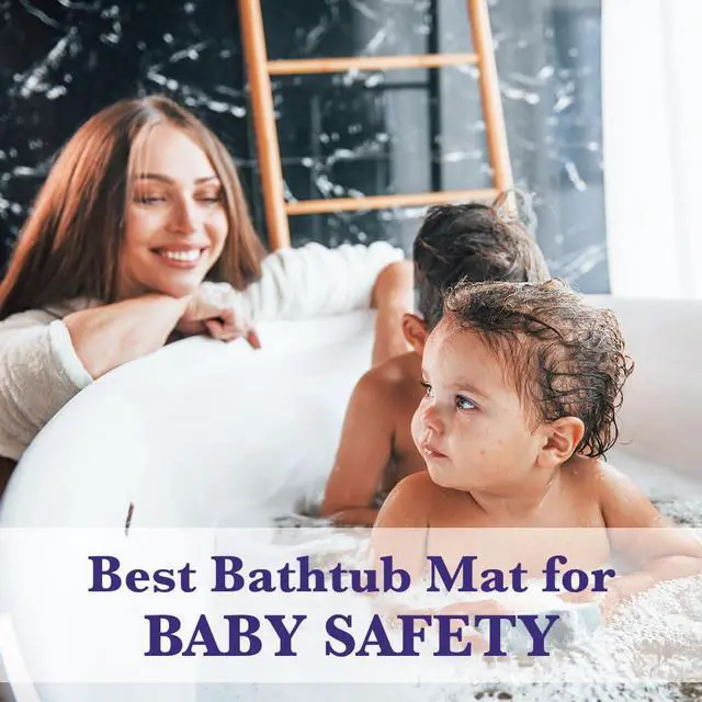 Alt view image 6 of 6 - Bathtub Mat Non Slip, Rubber Bath Mat for Kids, Baby, Pet, 16 x 28