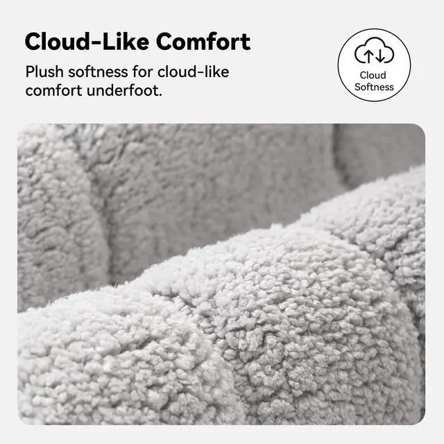 Alt view image 3 of 7 - Gray Bathroom Rug 16" x 24", Non-Slip Microfiber Bath Mat | Ultra-soft, with durable TPR backing for reliable grip, fast water absorption, machine washable for small bathroom spaces