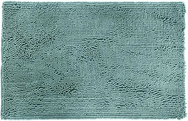 Alt view image 3 of 6 - Bathroom Rugs, Extra Soft Absorbent Shag Bath Rugs, Non-Slip Backing, Quick Drying, Machine Washable, Plush Comfort for Bathroom Floor, Tub and Shower, 21" x 34", Seafoam Green