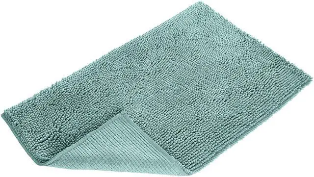 Alt view image 4 of 6 - Bathroom Rugs, Extra Soft Absorbent Shag Bath Rugs, Non-Slip Backing, Quick Drying, Machine Washable, Plush Comfort for Bathroom Floor, Tub and Shower, 21" x 34", Seafoam Green