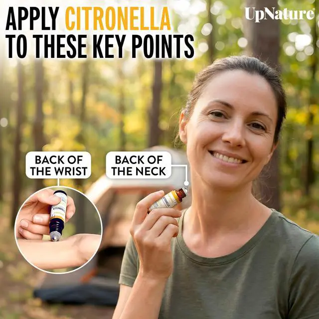 Alt view image 4 of 6 - Citronella Oil Roll On Camping Essentials - 100% Natural Citronella Essential Oil for Skin