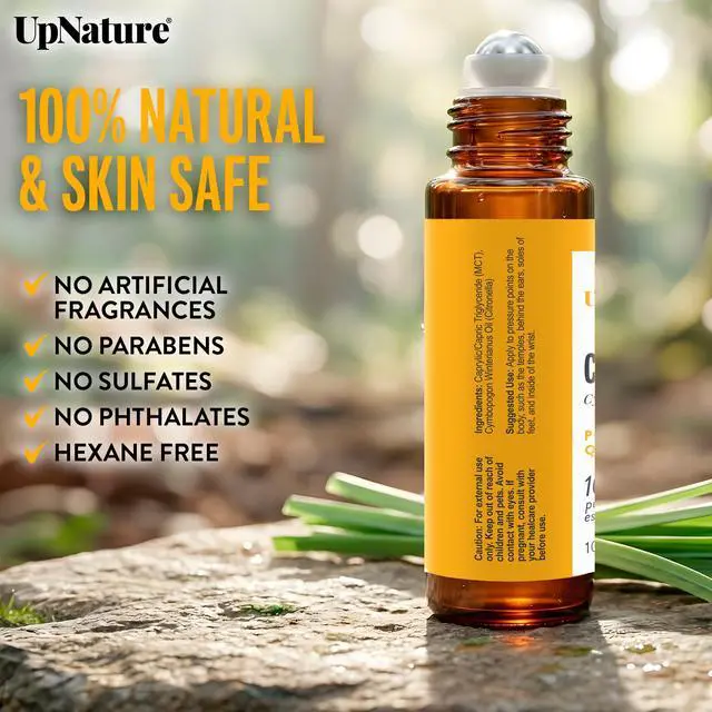 Alt view image 6 of 6 - Citronella Oil Roll On Camping Essentials - 100% Natural Citronella Essential Oil for Skin
