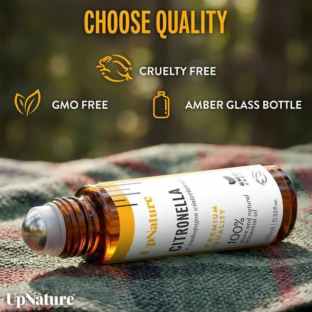Alt view image 5 of 6 - Citronella Oil Roll On Camping Essentials - 100% Natural Citronella Essential Oil for Skin