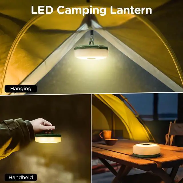 Alt view image 5 of 7 - Camping String Lights with Rmote, 4 in 1 Quick Storage 32.8FT 8 Mode | Rechargeable Fairy Tent Lights String, Portable Lantern LED Lamp for Outdoor Indoor Patio Yard Decor Camping Essentials