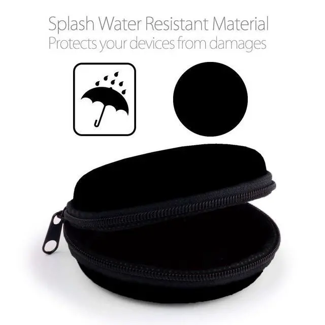 Alt view image 4 of 6 - Earphone Case Headphone Earbud Hard Protective Carrying Case Bag